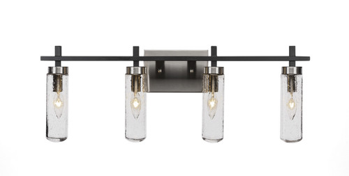 Toltec Lighting - 2514-MBBN-600 - Four Light Bath Bar - Salinda - Matte Black & Brushed Nickel