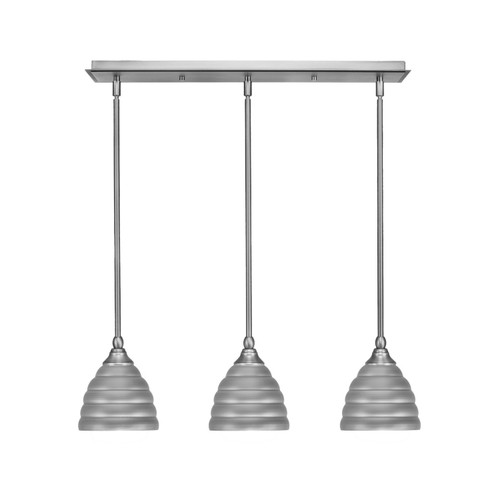 Toltec Lighting - 25-BN-425 - Three Light Linear Pendalier - Any - Brushed Nickel