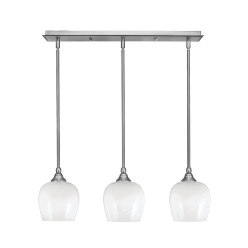 Toltec Lighting - 25-BN-4811 - Three Light Linear Pendalier - Any - Brushed Nickel