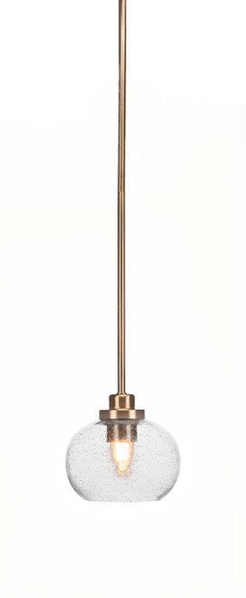 Toltec Lighting - 2601-NAB-202 - One Light Mini Pendant - Odyssey - New Age Brass