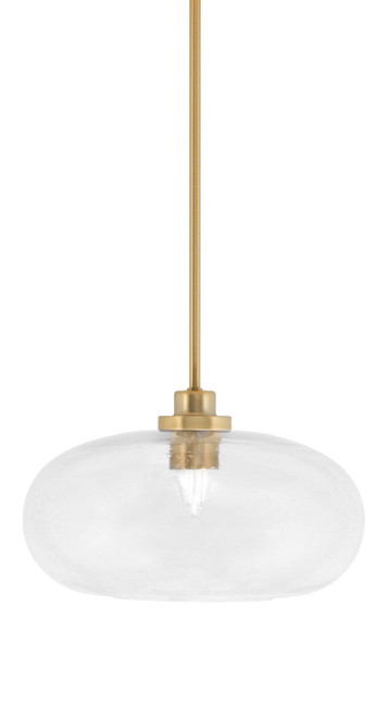 Toltec Lighting - 2601-NAB-206 - One Light Mini Pendant - Odyssey - New Age Brass