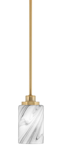 Toltec Lighting - 2601-NAB-3009 - One Light Mini Pendant - Odyssey - New Age Brass