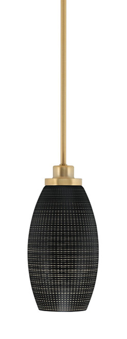 Toltec Lighting - 2601-NAB-4049 - One Light Mini Pendant - Odyssey - New Age Brass