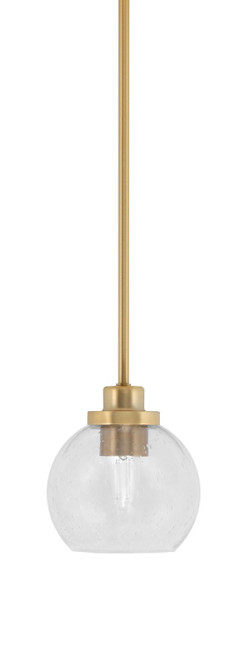 Toltec Lighting - 2601-NAB-4100 - One Light Mini Pendant - Odyssey - New Age Brass