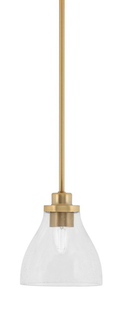 Toltec Lighting - 2601-NAB-4760 - One Light Mini Pendant - Odyssey - New Age Brass