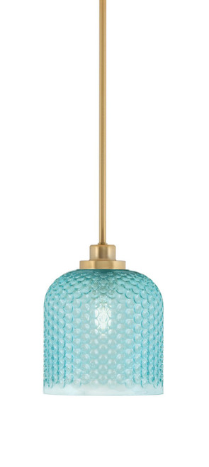Toltec Lighting - 2601-NAB-4915 - One Light Mini Pendant - Odyssey - New Age Brass