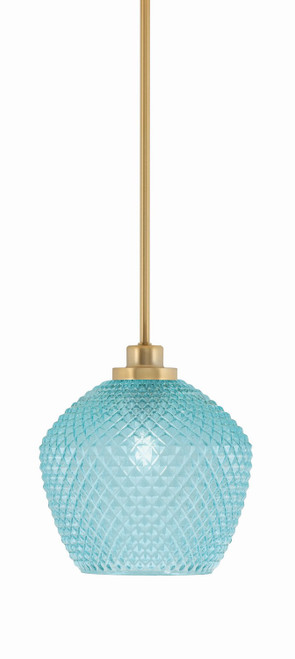 Toltec Lighting - 2601-NAB-4925 - One Light Mini Pendant - Odyssey - New Age Brass