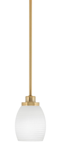 Toltec Lighting - 2601-NAB-615 - One Light Mini Pendant - Odyssey - New Age Brass