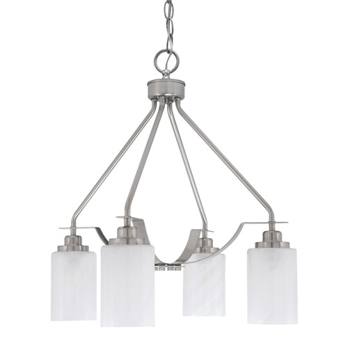 Toltec Lighting - 2604-BN-3001 - Four Light Chandelier - Odyssey - Brushed Nickel
