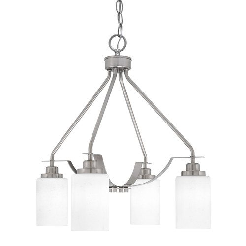 Toltec Lighting - 2604-BN-310 - Four Light Chandelier - Odyssey - Brushed Nickel
