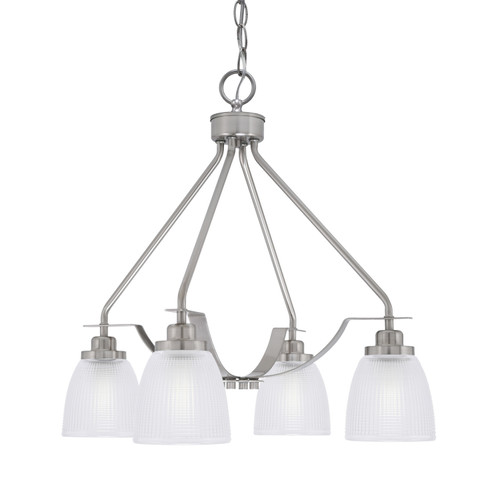 Toltec Lighting - 2604-BN-500 - Four Light Chandelier - Odyssey - Brushed Nickel