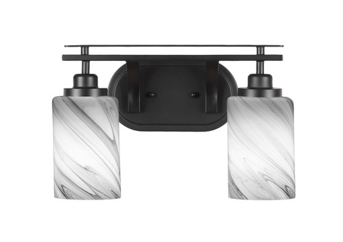 Toltec Lighting - 2612-MB-3009 - Two Light Bath Bar - Odyssey - Matte Black