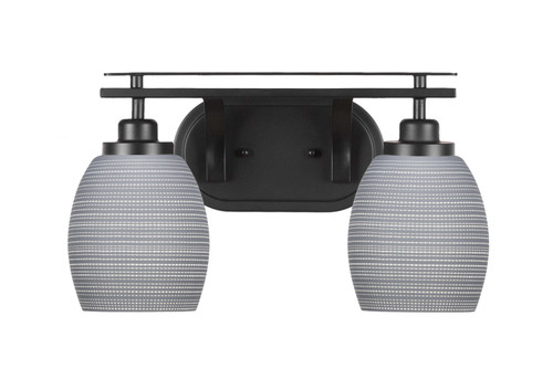 Toltec Lighting - 2612-MB-4022 - Two Light Bath Bar - Odyssey - Matte Black