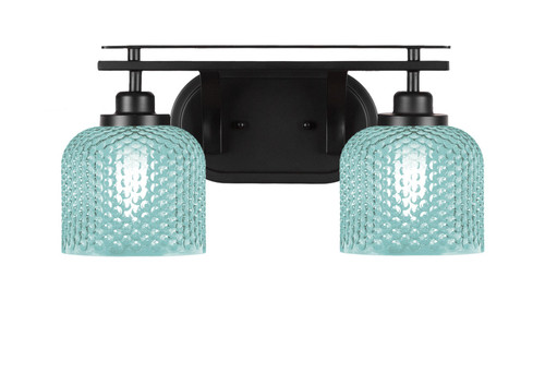 Toltec Lighting - 2612-MB-4615 - Two Light Bath Bar - Odyssey - Matte Black