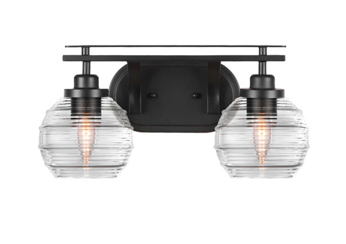 Toltec Lighting - 2612-MB-5110 - Two Light Bath Bar - Odyssey - Matte Black
