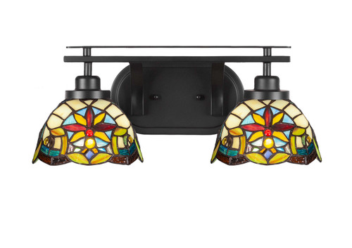Toltec Lighting - 2612-MB-9365 - Two Light Bath Bar - Odyssey - Matte Black