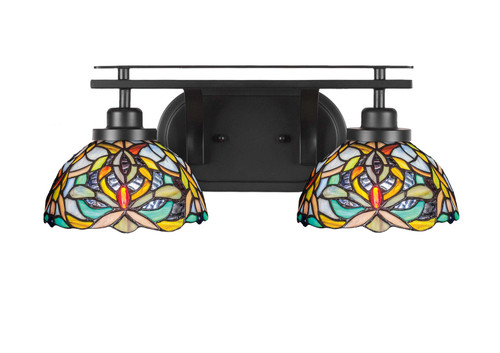 Toltec Lighting - 2612-MB-9905 - Two Light Bath Bar - Odyssey - Matte Black