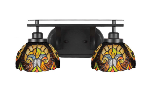 Toltec Lighting - 2612-MB-9945 - Two Light Bath Bar - Odyssey - Matte Black