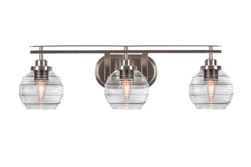 Toltec Lighting - 2613-BN-5110 - Three Light Bath Bar - Odyssey - Brushed Nickel