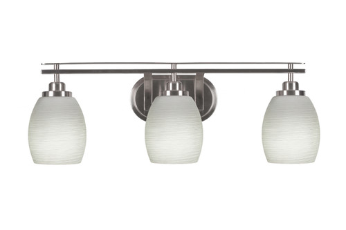 Toltec Lighting - 2613-BN-615 - Three Light Bath Bar - Odyssey - Brushed Nickel