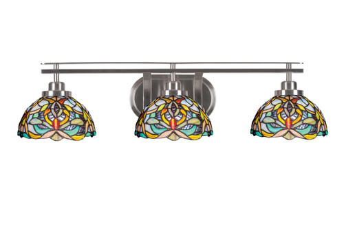 Toltec Lighting - 2613-BN-9905 - Three Light Bath Bar - Odyssey - Brushed Nickel