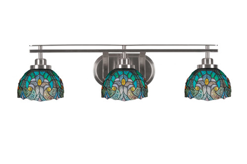 Toltec Lighting - 2613-BN-9925 - Three Light Bath Bar - Odyssey - Brushed Nickel