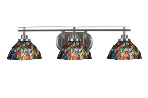 Toltec Lighting - 2613-BN-9955 - Three Light Bath Bar - Odyssey - Brushed Nickel