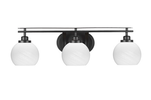 Toltec Lighting - 2613-MB-4101 - Three Light Bath Bar - Odyssey - Matte Black