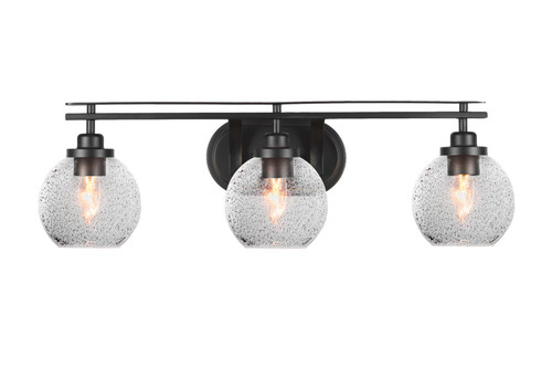 Toltec Lighting - 2613-MB-4102 - Three Light Bath Bar - Odyssey - Matte Black