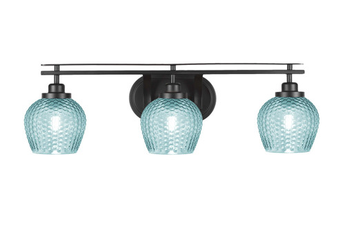 Toltec Lighting - 2613-MB-4605 - Three Light Bath Bar - Odyssey - Matte Black