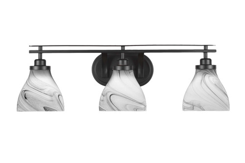 Toltec Lighting - 2613-MB-4769 - Three Light Bath Bar - Odyssey - Matte Black