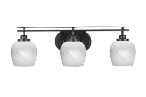 Toltec Lighting - 2613-MB-4811 - Three Light Bath Bar - Odyssey - Matte Black