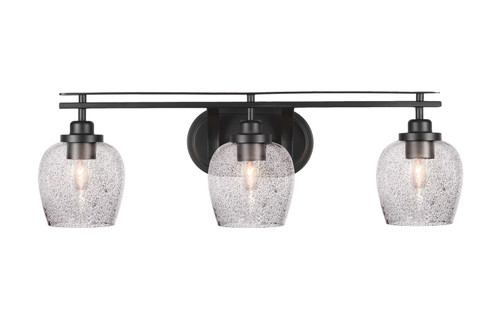 Toltec Lighting - 2613-MB-4812 - Three Light Bath Bar - Odyssey - Matte Black