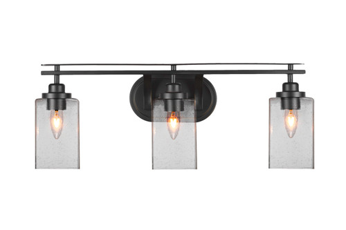 Toltec Lighting - 2613-MB-530 - Three Light Bath Bar - Odyssey - Matte Black