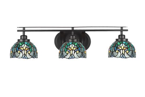 Toltec Lighting - 2613-MB-9925 - Three Light Bath Bar - Odyssey - Matte Black