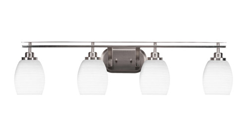 Toltec Lighting - 2614-BN-4021 - Four Light Bath Bar - Odyssey - Brushed Nickel