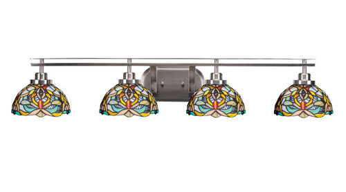 Toltec Lighting - 2614-BN-9905 - Four Light Bath Bar - Odyssey - Brushed Nickel