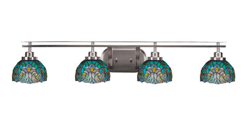 Toltec Lighting - 2614-BN-9925 - Four Light Bath Bar - Odyssey - Brushed Nickel
