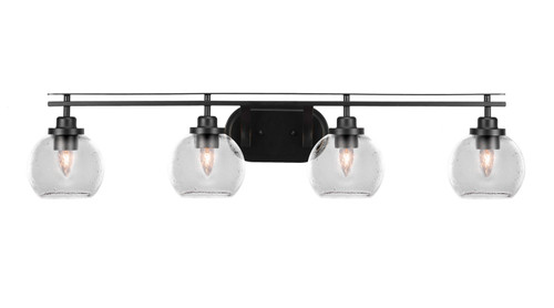 Toltec Lighting - 2614-MB-4100 - Four Light Bath Bar - Odyssey - Matte Black
