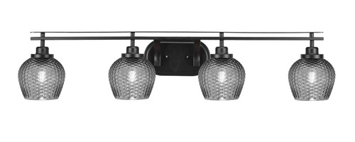 Toltec Lighting - 2614-MB-4602 - Four Light Bath Bar - Odyssey - Matte Black