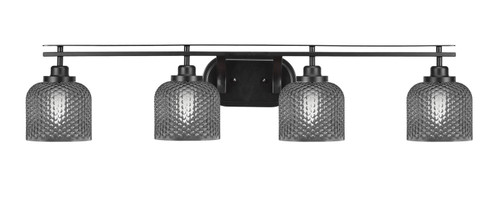 Toltec Lighting - 2614-MB-4612 - Four Light Bath Bar - Odyssey - Matte Black