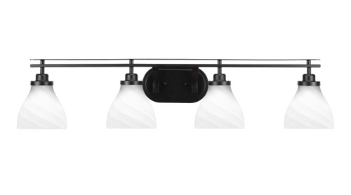 Toltec Lighting - 2614-MB-4761 - Four Light Bath Bar - Odyssey - Matte Black