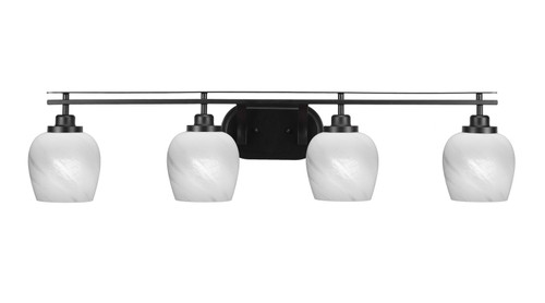 Toltec Lighting - 2614-MB-4811 - Four Light Bath Bar - Odyssey - Matte Black