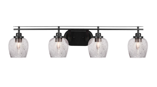 Toltec Lighting - 2614-MB-4812 - Four Light Bath Bar - Odyssey - Matte Black