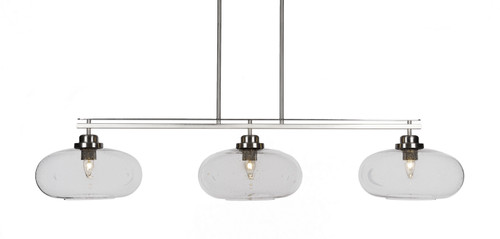 Toltec Lighting - 2633-BN-206 - Three Light Island Pendant - Odyssey - Brushed Nickel