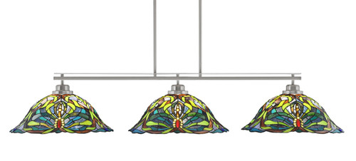 Toltec Lighting - 2633-BN-990 - Three Light Bar - Odyssey - Brushed Nickel