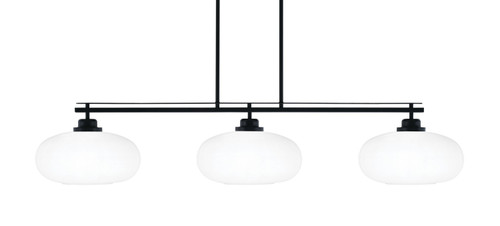 Toltec Lighting - 2633-MB-216 - Three Light Island Pendant - Odyssey - Matte Black
