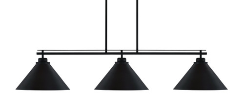Toltec Lighting - 2633-MB-420 - Three Light Bar - Odyssey - Matte Black