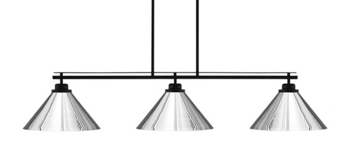 Toltec Lighting - 2633-MB-420-CH - Three Light Bar - Odyssey - Matte Black