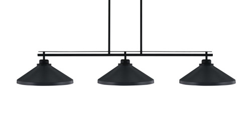 Toltec Lighting - 2633-MB-424 - Three Light Bar - Odyssey - Matte Black